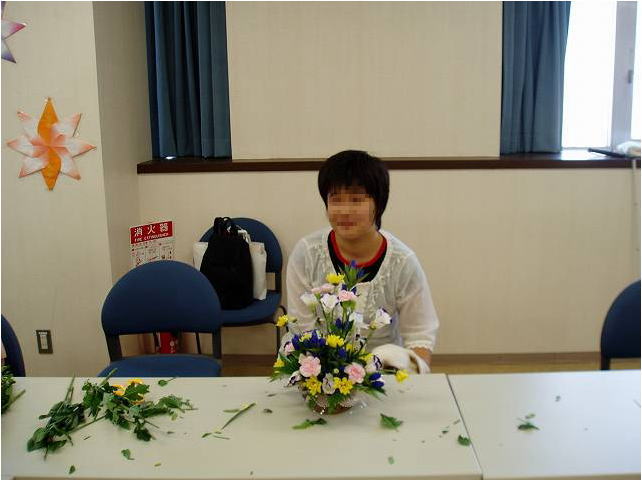 9月のあきとお花の写真