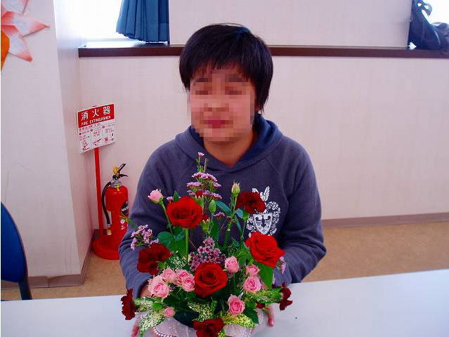 11月のあきとお花の写真